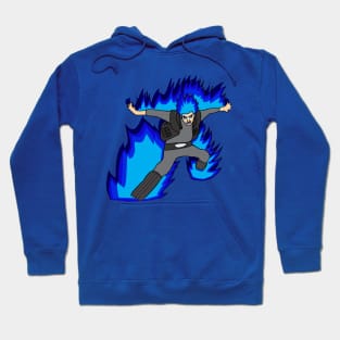 Blue Flame Power Hoodie